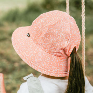 Kids Ponytail Bucket Sun Hat (Petunia)