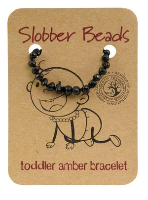 Amber Toddler Teething Bracelet (Cherry Round)