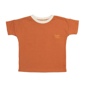 Goldie Waffle Tee (Apricot)