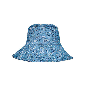 Ladies Reversible Sun Hat (Paisley/Indigo)