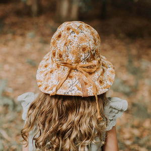 Girls Reversible Sun Hat (Marguerite/Maize)