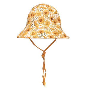 Girls Reversible Sun Hat (Marguerite/Maize)