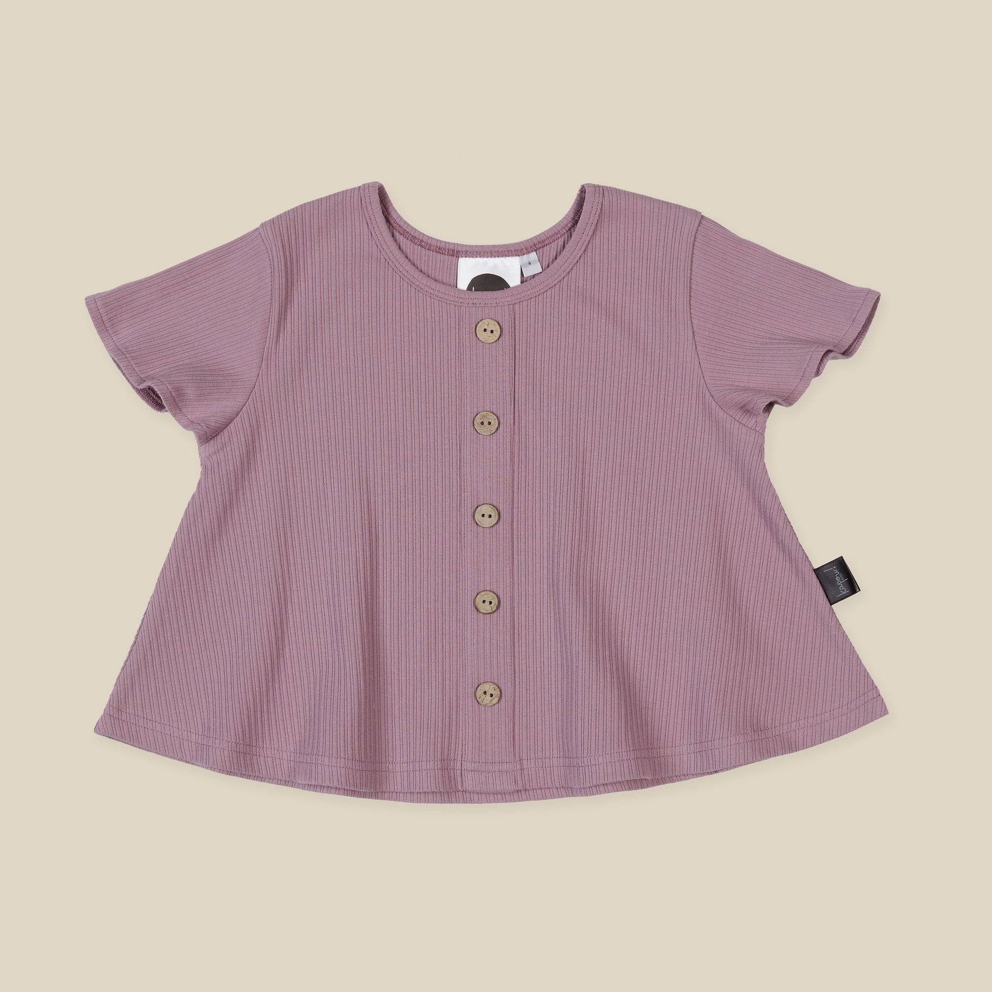 Lilac Rib Swing Tee