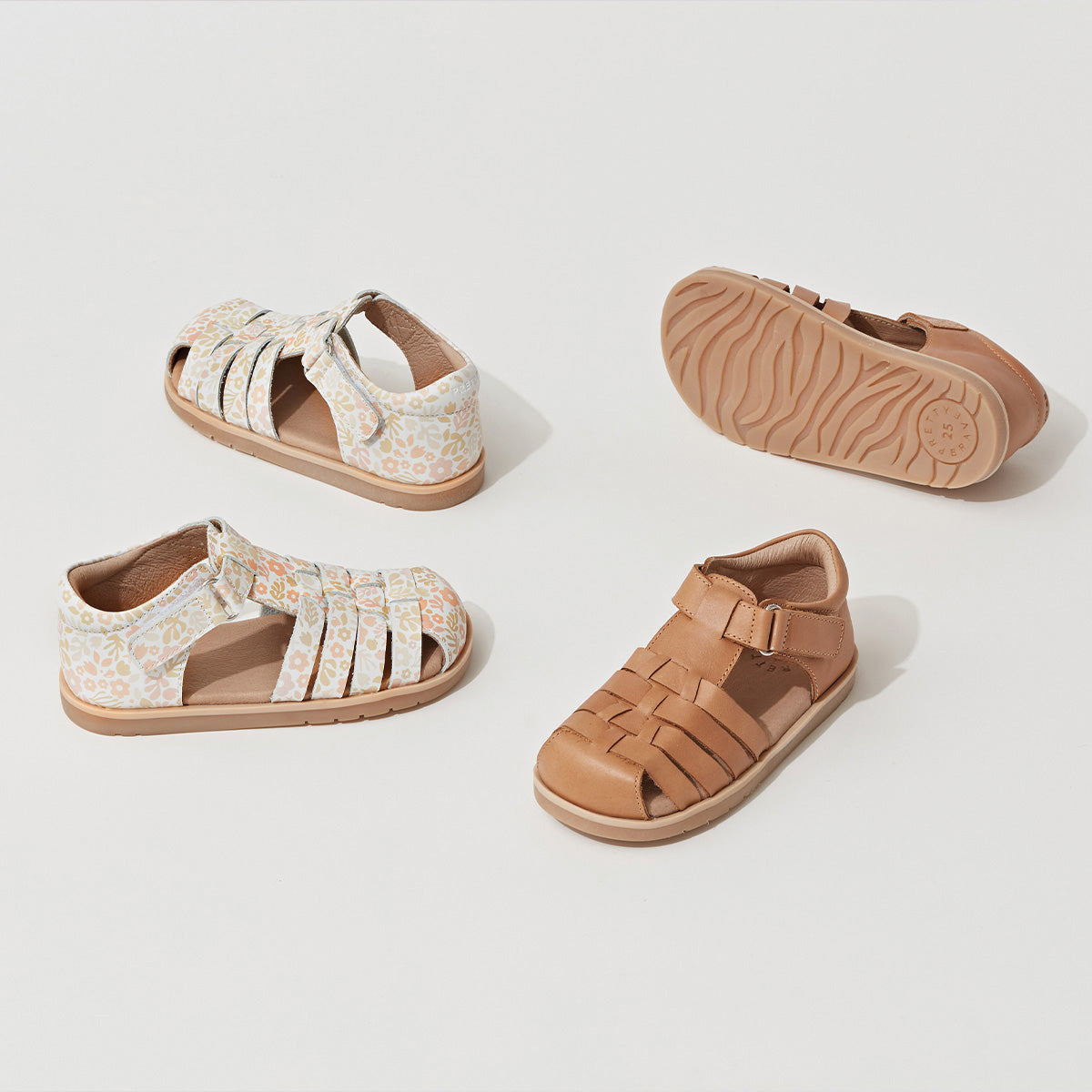 Jamie Sandals Tan Kawaii Kids