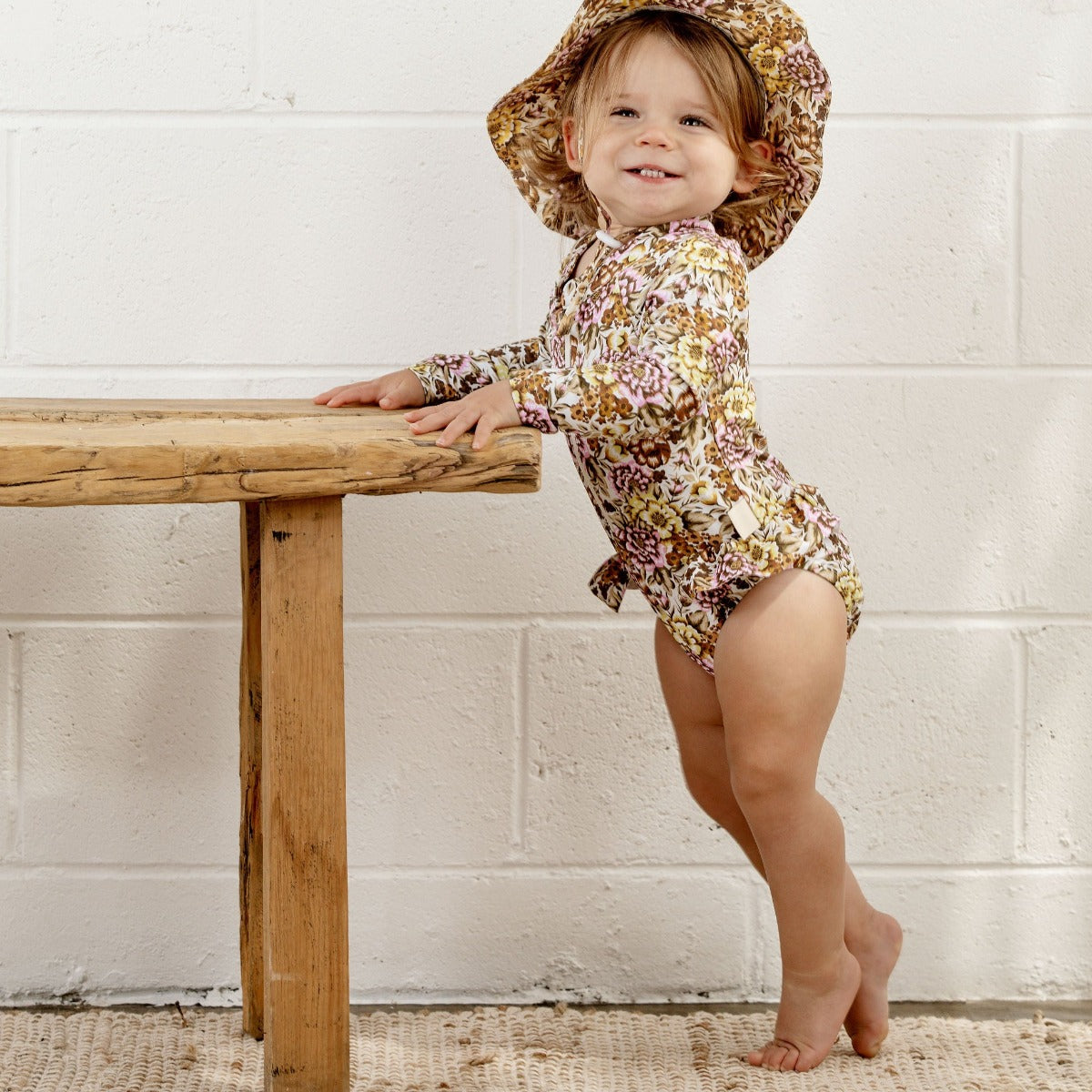 Lavender Rashie Swimsuit UPF 50 Kawaii Kids