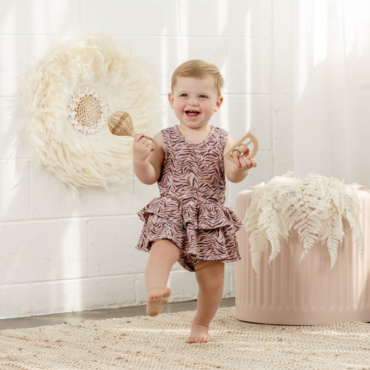 Baby frill outlet romper