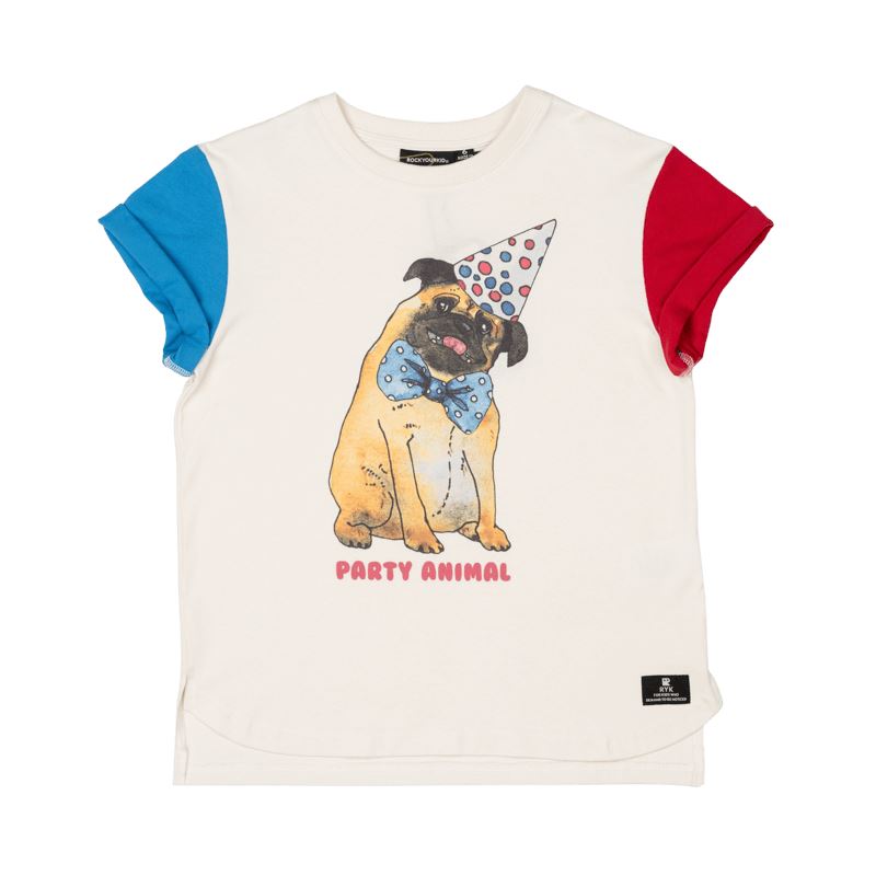 PARTY ANIMAL BOXY FIT T-SHIRT - Kawaii Kids