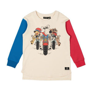 PUPS ON BIKES BOXY FIT T-SHIRT