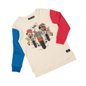 PUPS ON BIKES BOXY FIT T-SHIRT