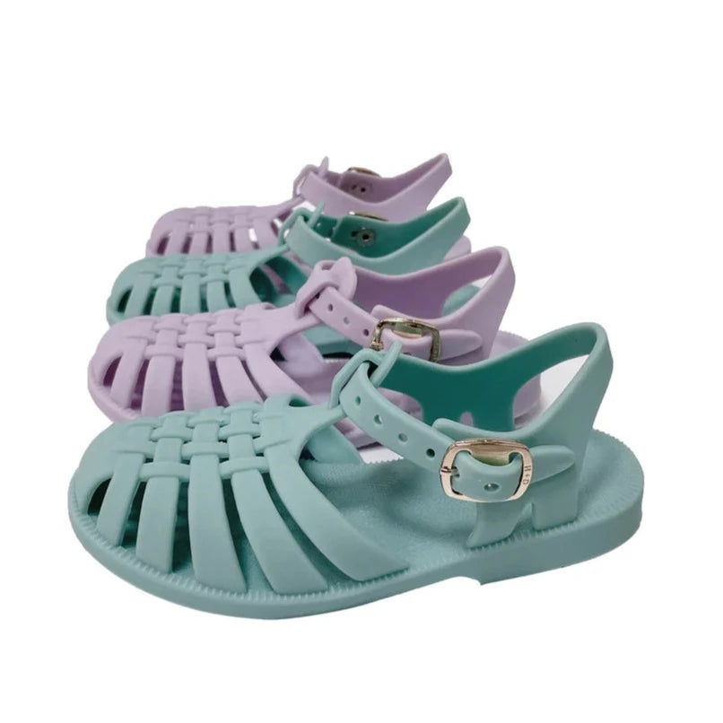 Shiny-Jelly Fisherman Sandals for Girls | Old Navy