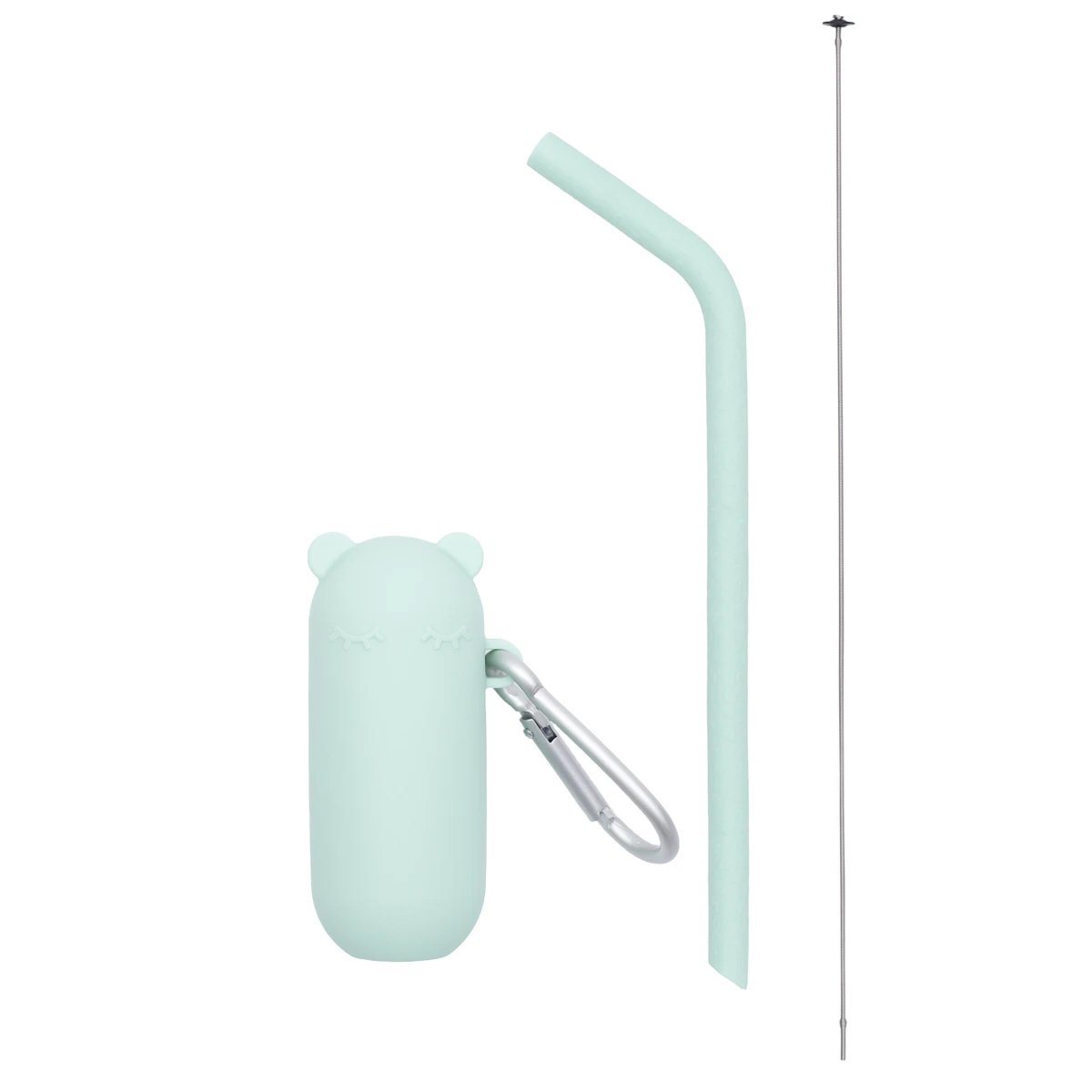 Keepie Silicone Straw Set | Dusty Rose