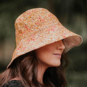 Vacationer Reversible Ladies Sun Hat (Alice-Flax)