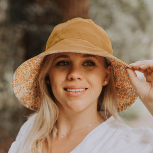 Ladies Reversible Sun Hat (Mabel/Maize)