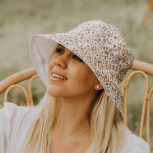 Ladies Reversible Sun Hat (Winnie/Blanc)