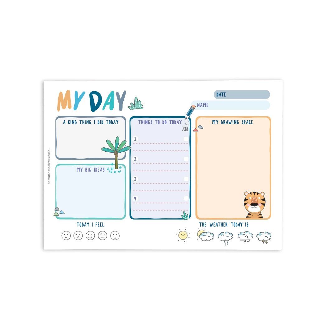 My Day Planner Notebook (Blue)