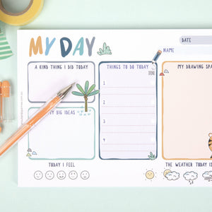 My Day Planner Notebook (Blue)