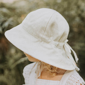 Girls Reversible Sun Hat (Florence/Flax)