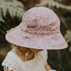 Girls Reversible Sun Hat (Florence/Flax)