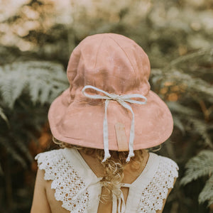 Girls Reversible Sun Hat (Frances/Flax)