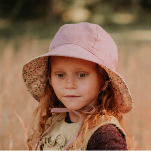 Wanderer Girls Reversible Sun Hat (Lucy-Rosa)