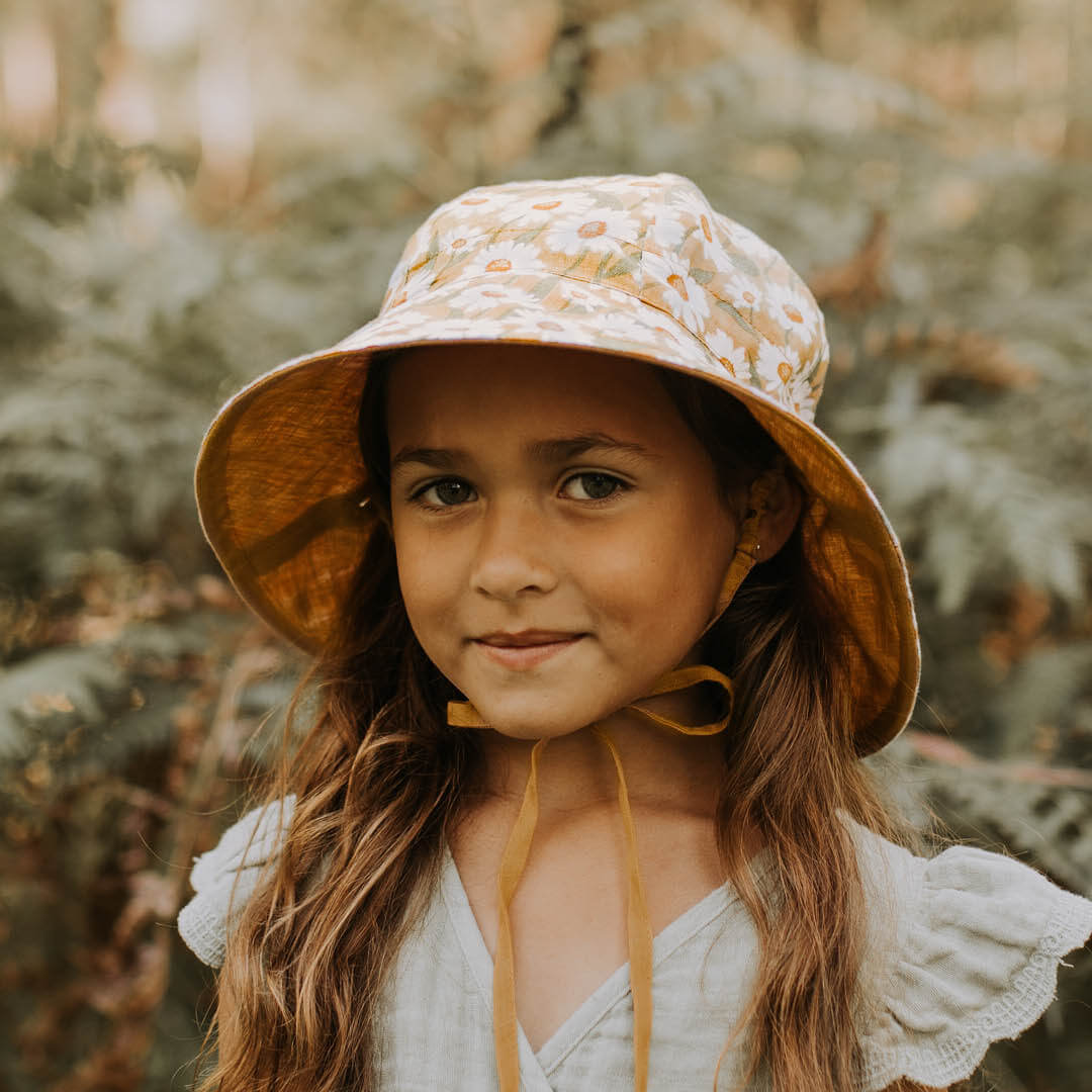 Girls Reversible Sun Hat (Maggie/Maize)