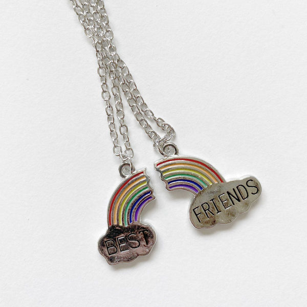 Rainbow deals friendship necklace