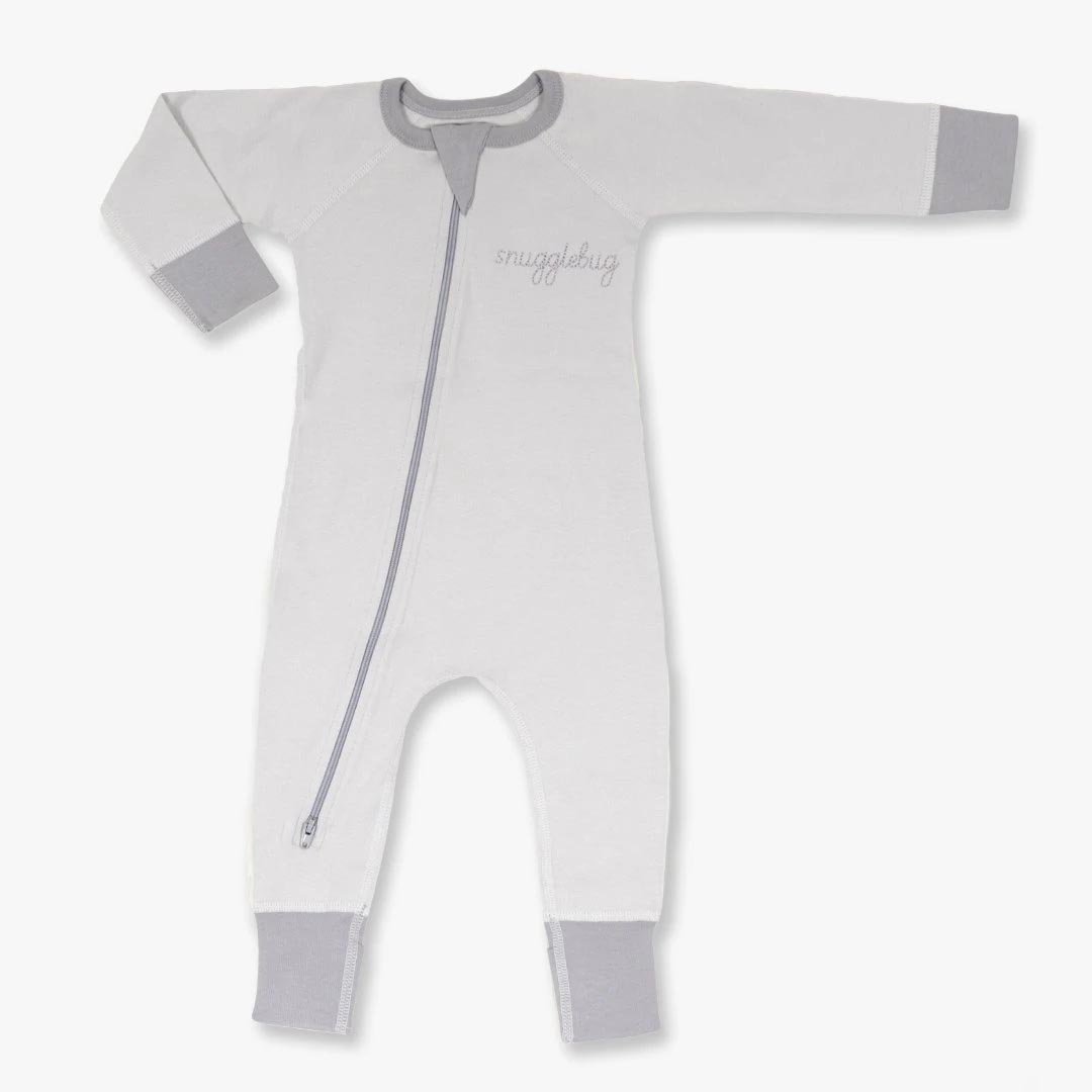 Grey Snugglebug Zip Romper