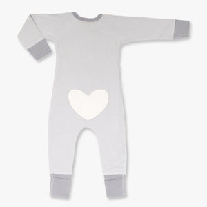 Grey Snugglebug Zip Romper